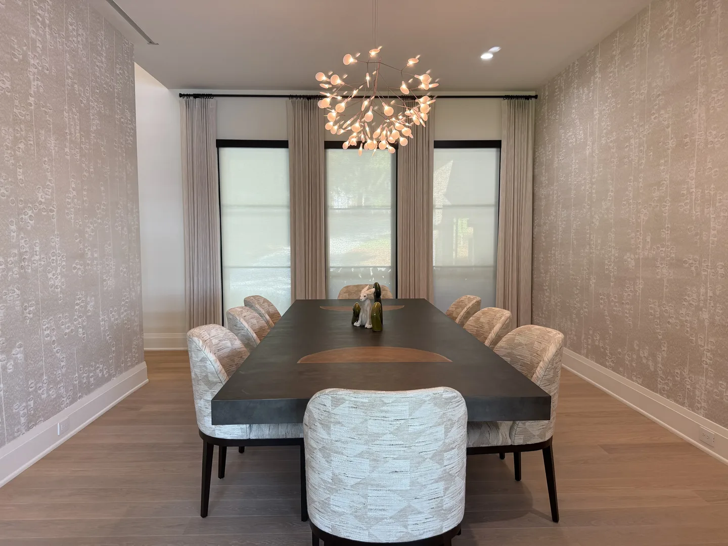 Executive Dining Salon & Bespoke Petal Chandelier